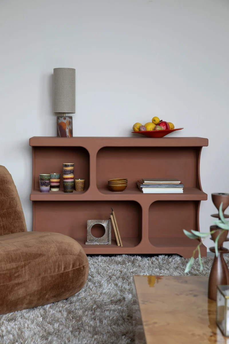 Regal Dundee M, Terracotta, modular erweiterbar, MDF von Dutchbone
