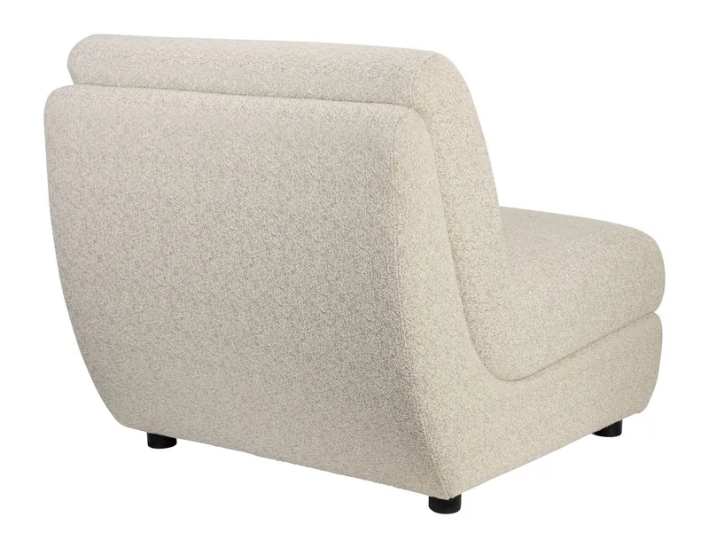 Outdoor Loungesessel Mississippi von Zuiver in Beige, wetterfest