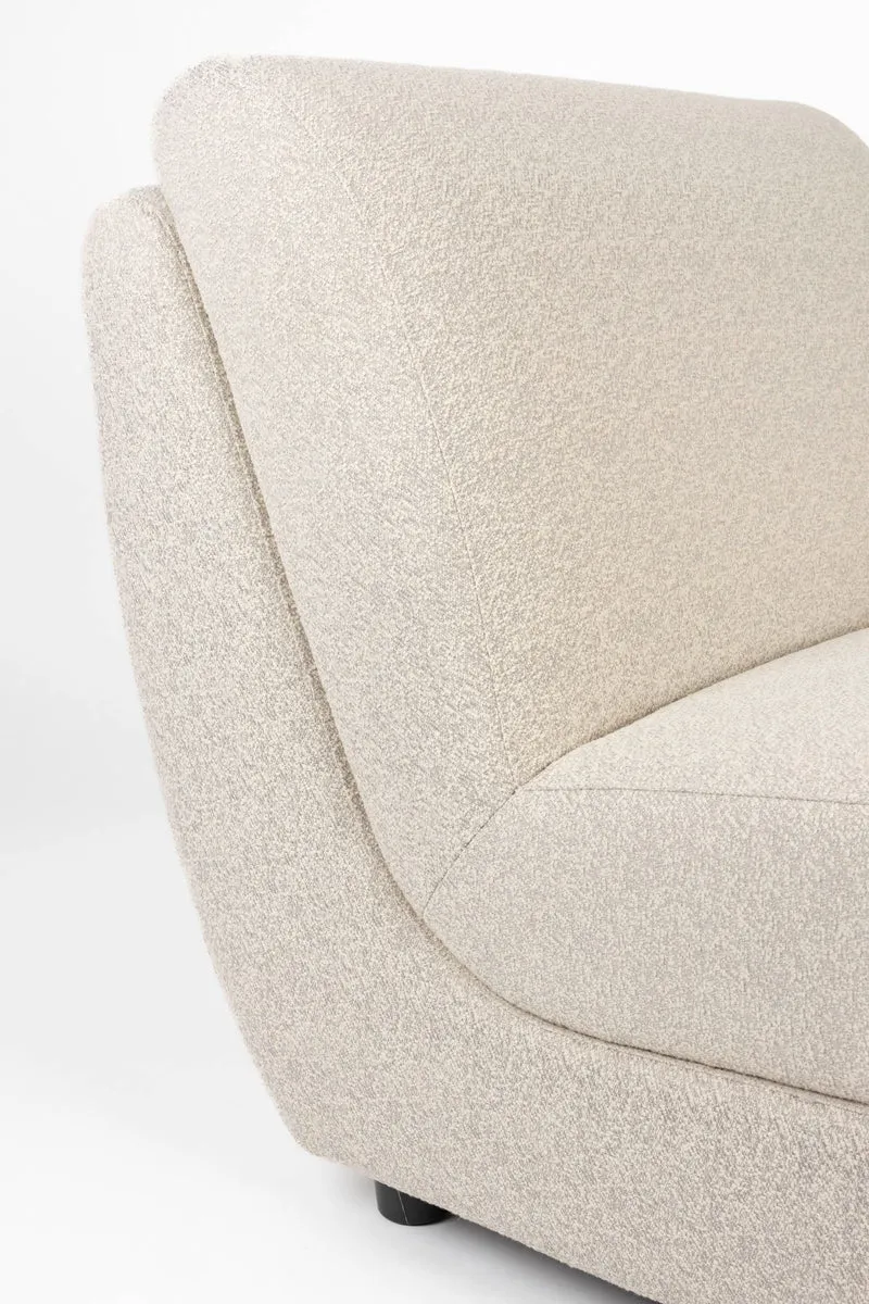 Outdoor Loungesessel Mississippi von Zuiver in Beige, wetterfest
