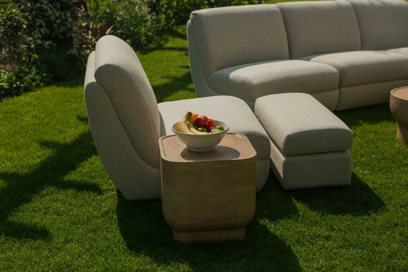 Outdoor Loungesessel Mississippi von Zuiver in Beige, wetterfest