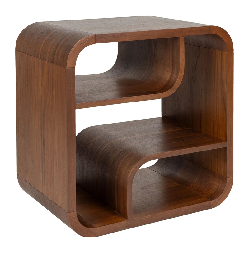 Schrank Seven S mit Bogendesign aus Nussbaumfurnier von Zuiver