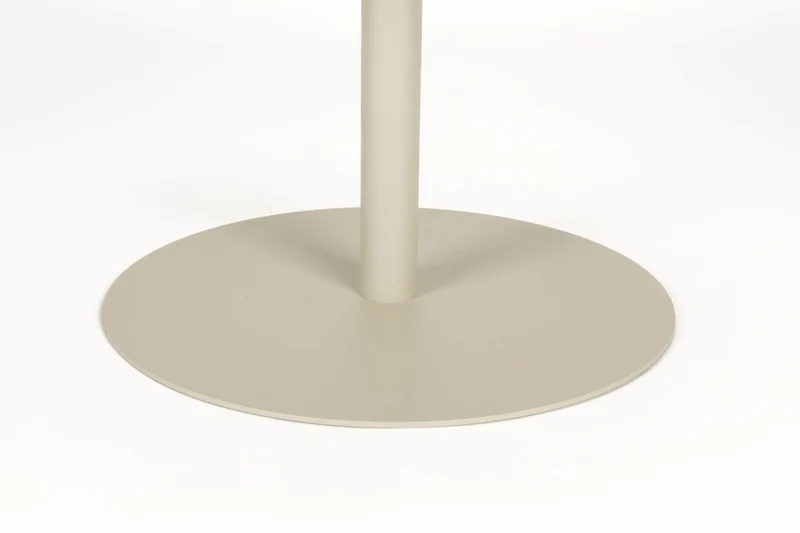 Couchtisch Snow von Zuiver, rund, in Beige aus rostfreiem Metall