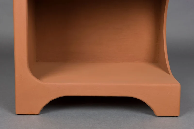 Regal Dundee L von Dutchbone in Terracotta, modulares Retro-Design
