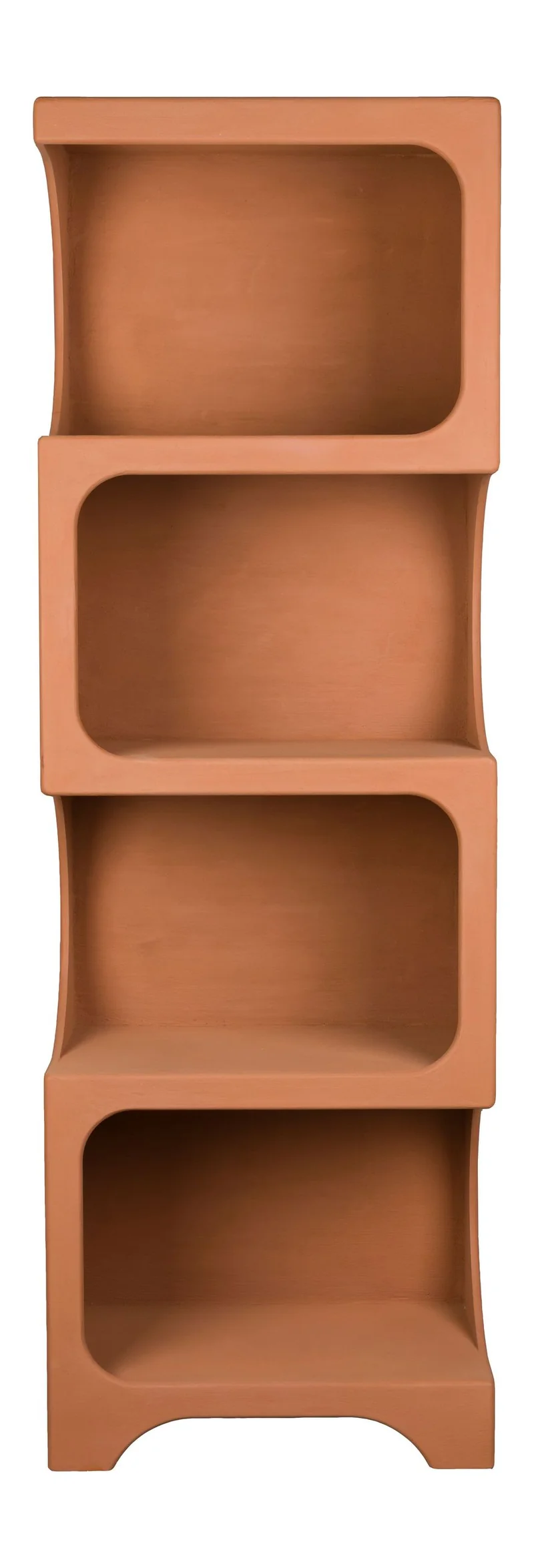 Regal Dundee L von Dutchbone in Terracotta, modulares Retro-Design