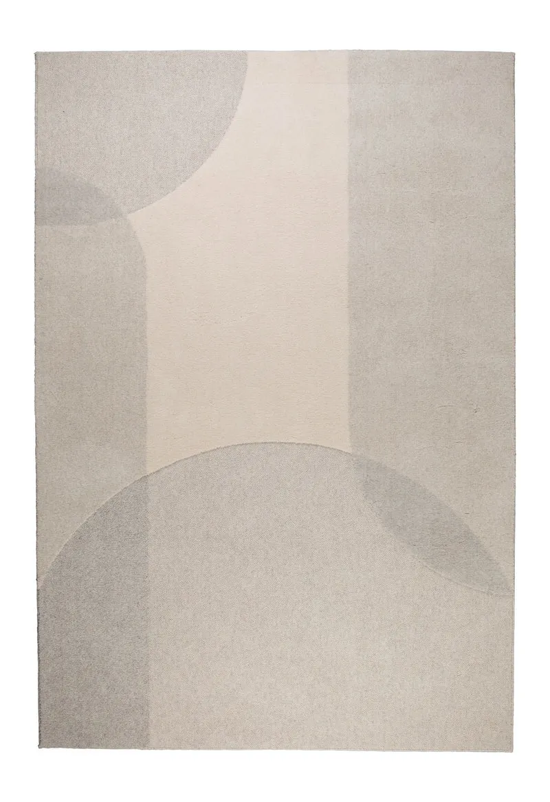 Teppich Dream 200x300 cm Natural/Grey aus Wolle für Wohnzimmer