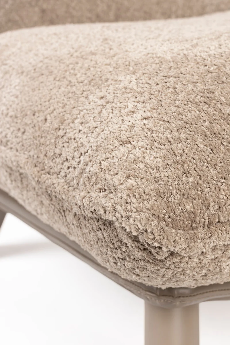 Loungesessel Lazy Sack Soft Beige mit Teddy-Stoff von Zuiver