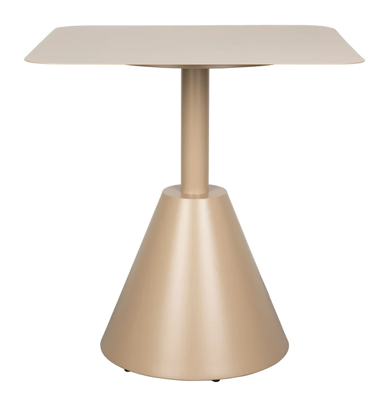 Bistrotisch Fabby Beige aus Metall mit Pulverbeschichtung, Garten