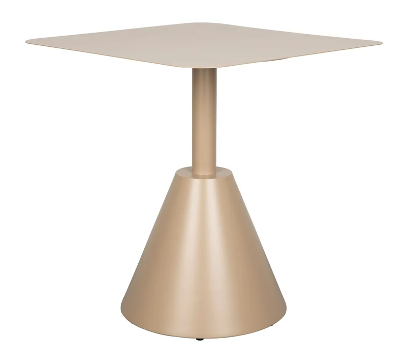 Bistrotisch Fabby Beige aus Metall mit Pulverbeschichtung, Garten