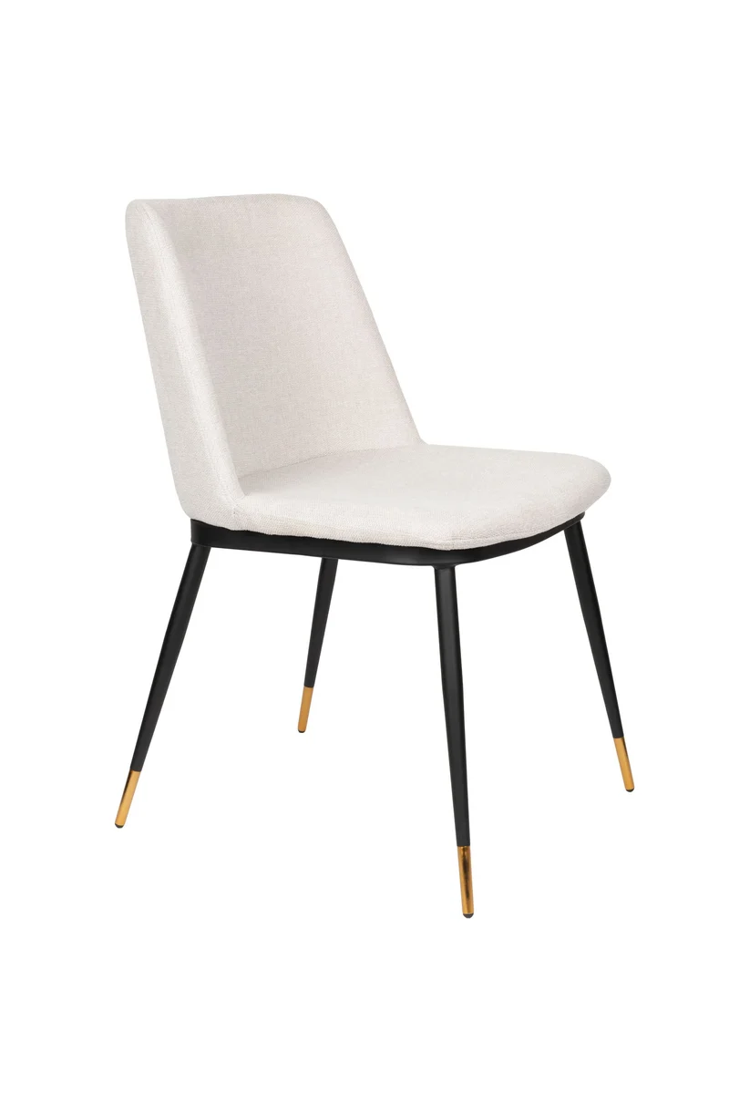 Esszimmerstuhl Lionel im 2er-Set, Beige mit elegantem Stoffbezug