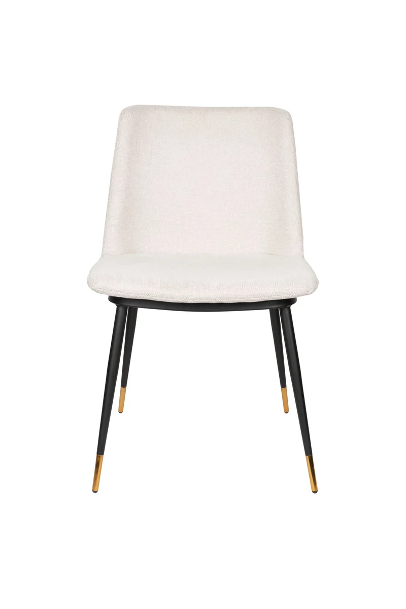 Esszimmerstuhl Lionel im 2er-Set, Beige mit elegantem Stoffbezug