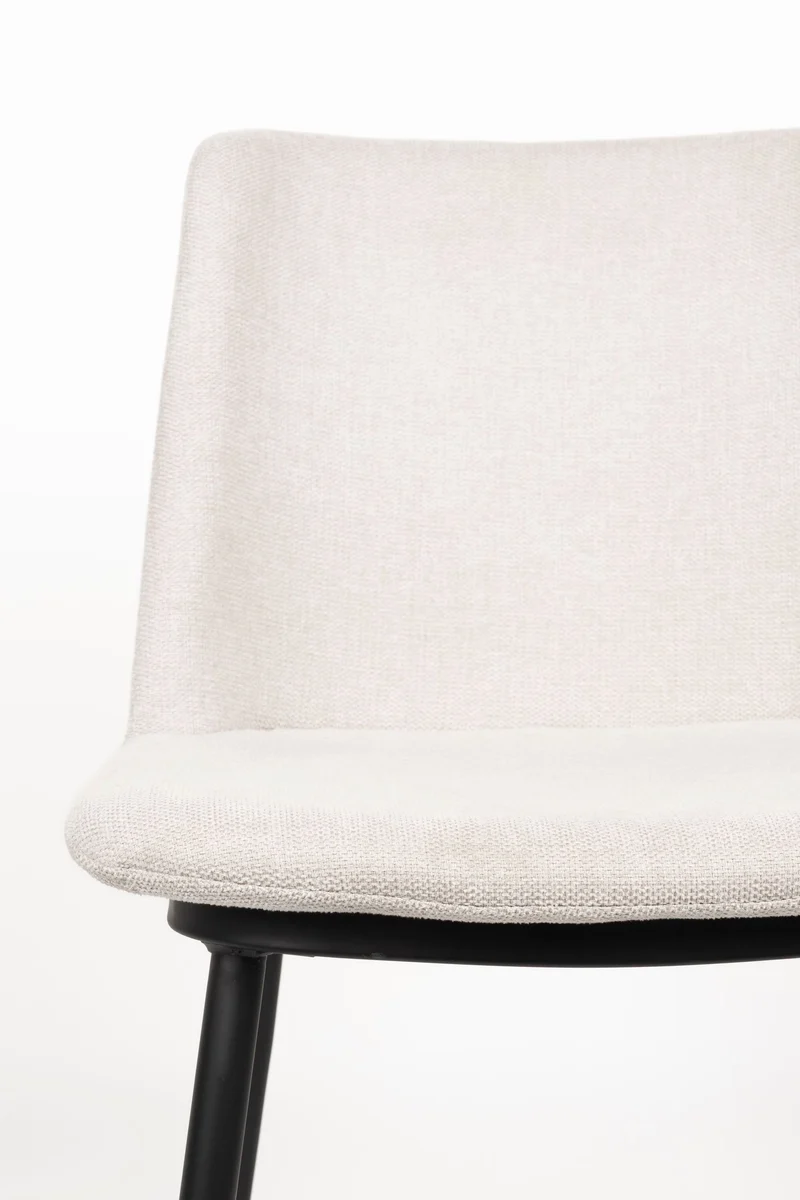 Esszimmerstuhl Lionel im 2er-Set, Beige mit elegantem Stoffbezug