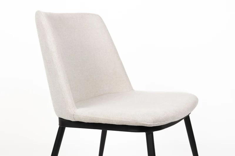 Esszimmerstuhl Lionel im 2er-Set, Beige mit elegantem Stoffbezug