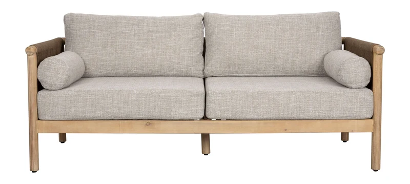 Gartenmöbel-Set Oasis mit Sofa & Tisch aus Akazienholz, Beige