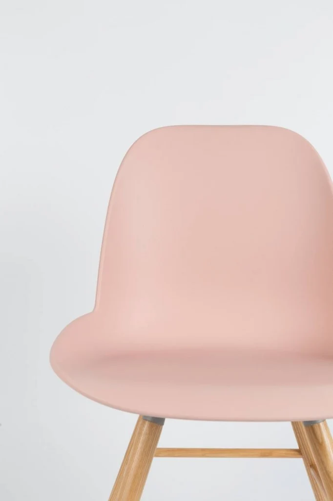 Esszimmerstuhl ALBERT KUIP in Rosa - Designerstuhl von ZUIVER