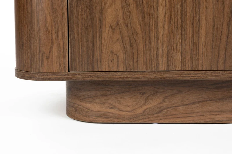 Couchtisch Almira aus Holz in Walnuss, Rechteckig für das Wohnzimmer