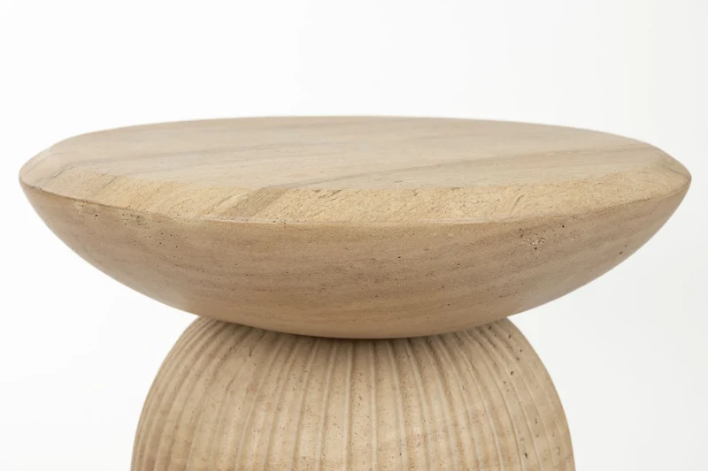 Hocker Brison von Dutchbone aus Beton mit Naturstein-Optik