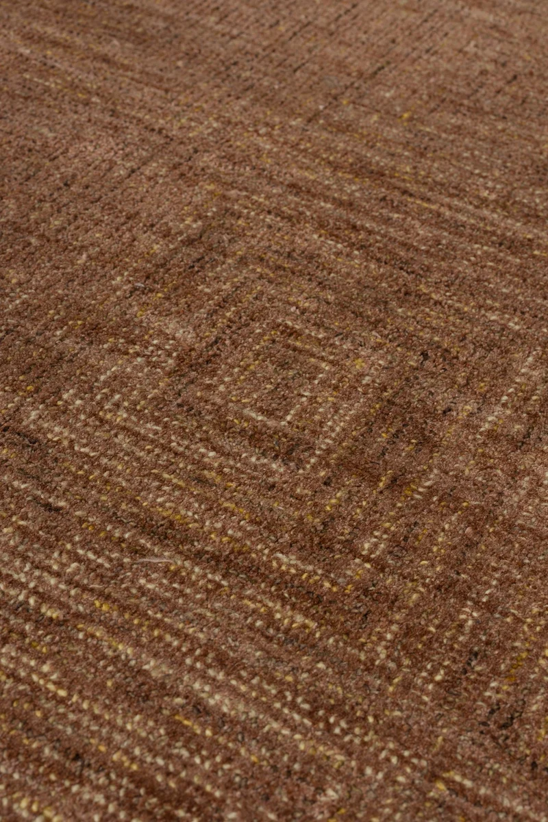 Teppich Maryland 200x300 Rust im Boho-Chic-Design aus Polyester