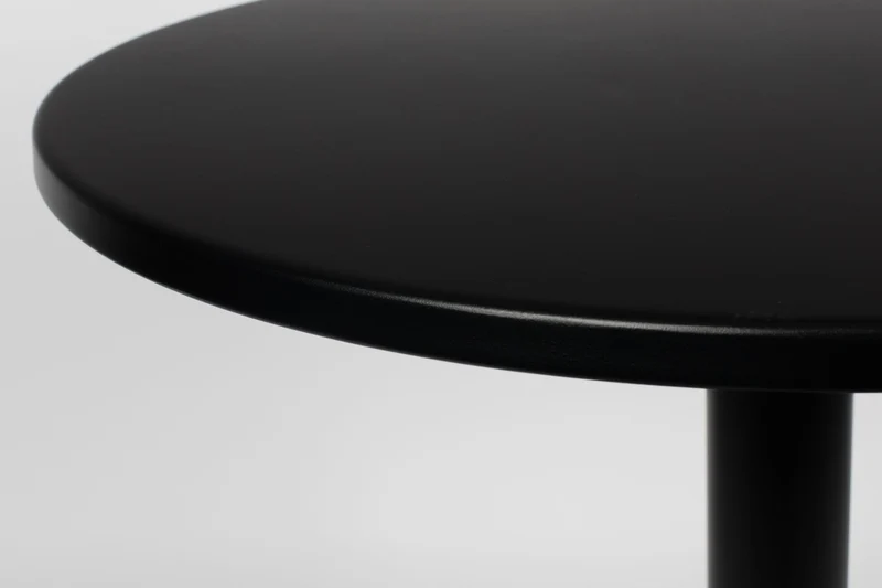 Bistrotisch Metsu, rund, aus Stahl in Schwarz, ideal fürs Wohnzimmer