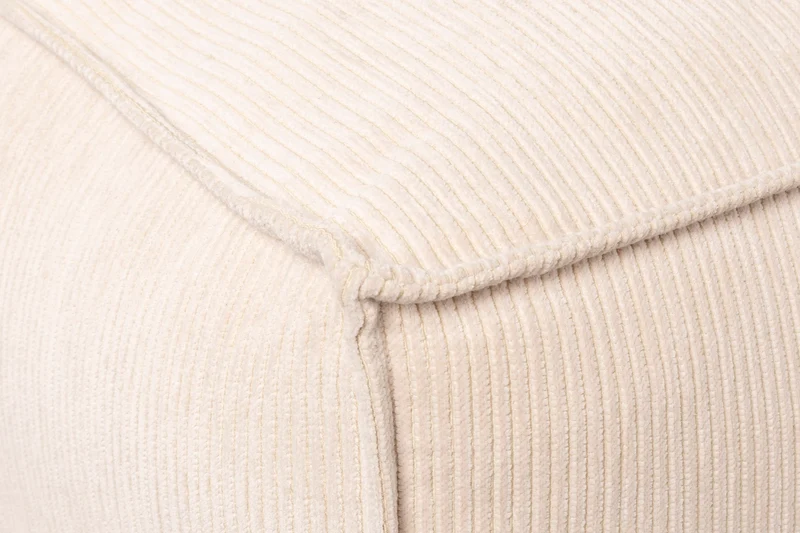 Ecksofa Fat Freddy Right in Natural-Beige mit Rippstoff von Zuiver