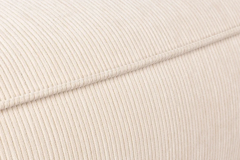 Ecksofa Fat Freddy Right in Natural-Beige mit Rippstoff von Zuiver