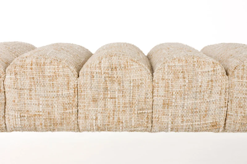 Sitzbank Jethro 160 cm in Beige mit Polsterbezug für Esszimmer