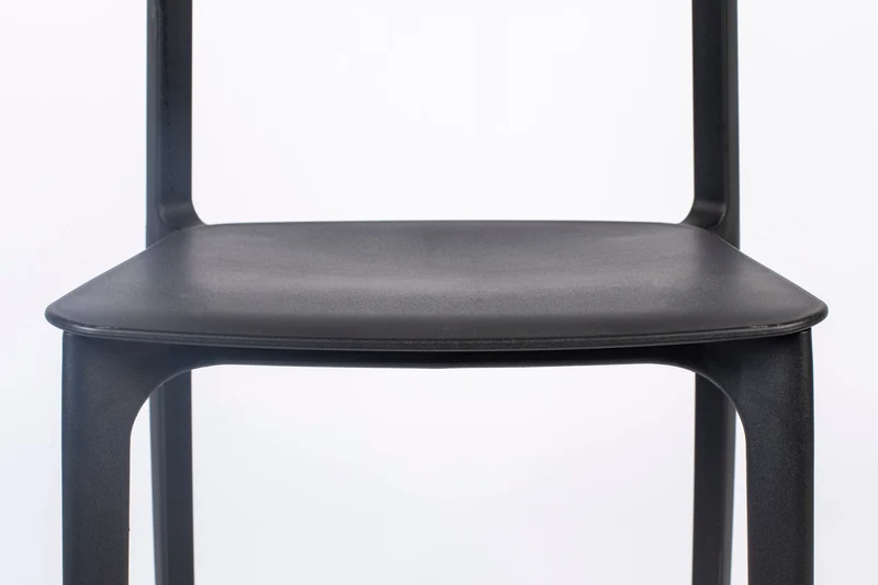 Esszimmerstuhl Clive im 4er-Set, Schwarz aus Kunststoff für Wohnzimmer
