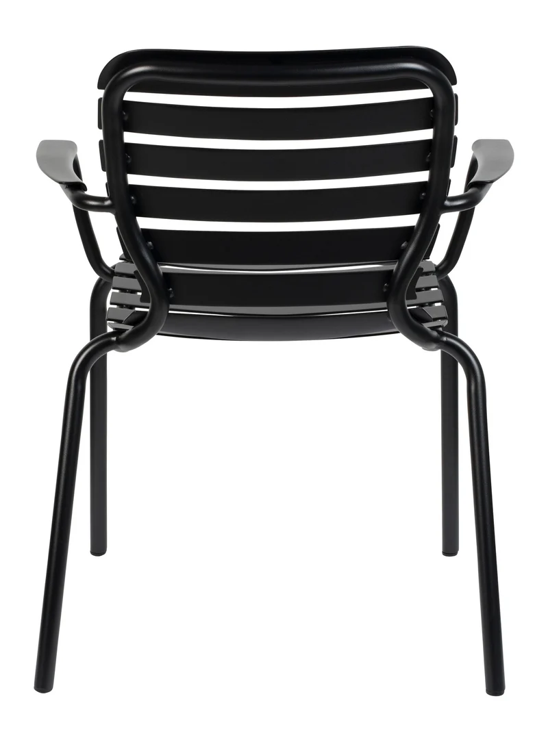 Gartensessel Vondel im 2er-Set, Schwarz aus Aluminium von Zuiver