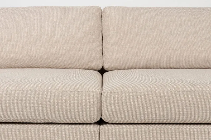 Sofa Balcony 3-Sitzer Beige mit Stahl-Holz-Gestell von Zuiver