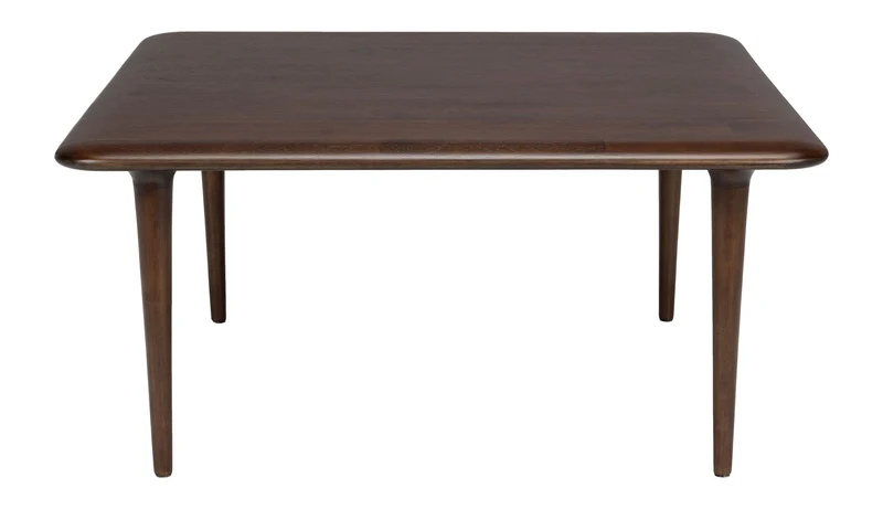 Couchtisch Elroy Square Dutchbone aus Gummibaumholz, Walnussbraun