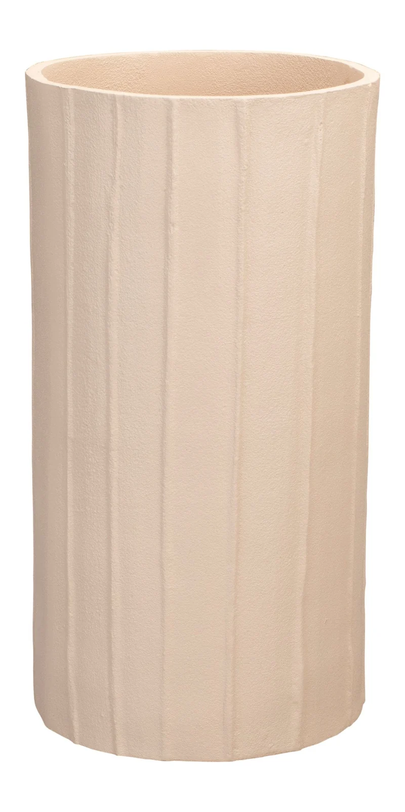 Deko-Vase Rander Beige von Dutchbone aus wasserdichtem Aluminium