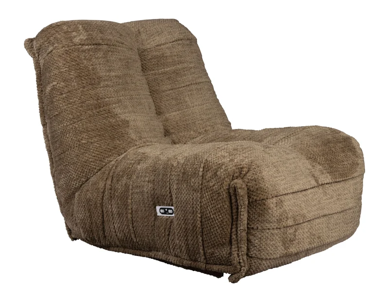 Loungesessel Hamilton elektrisch verstellbar mit USB-Anschluss, Braun