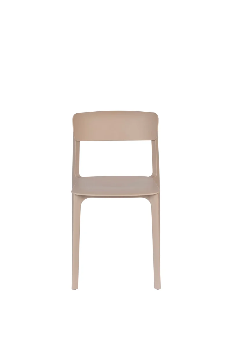 Esszimmerstuhl Clive im 4er-Set aus Kunststoff, Hellbraun fürs Zimmer