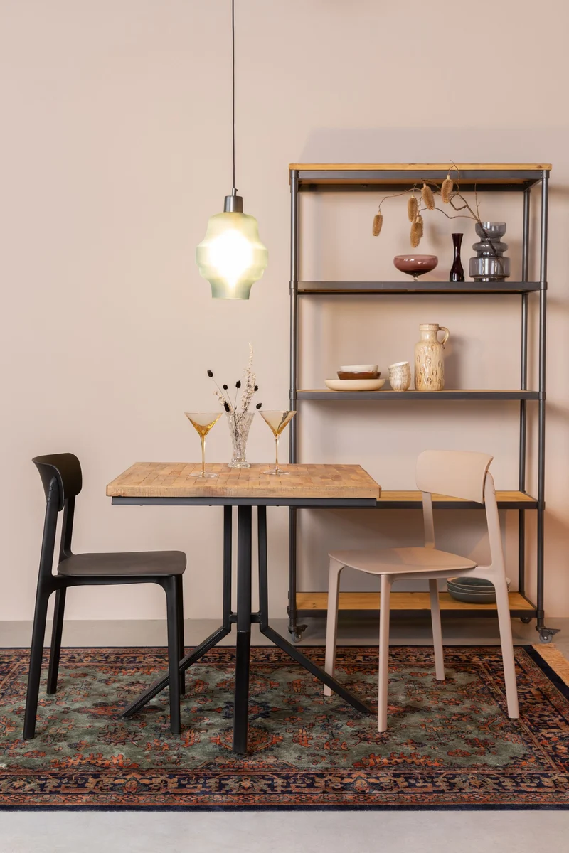 Esszimmerstuhl Clive im 4er-Set aus Kunststoff, Hellbraun fürs Zimmer