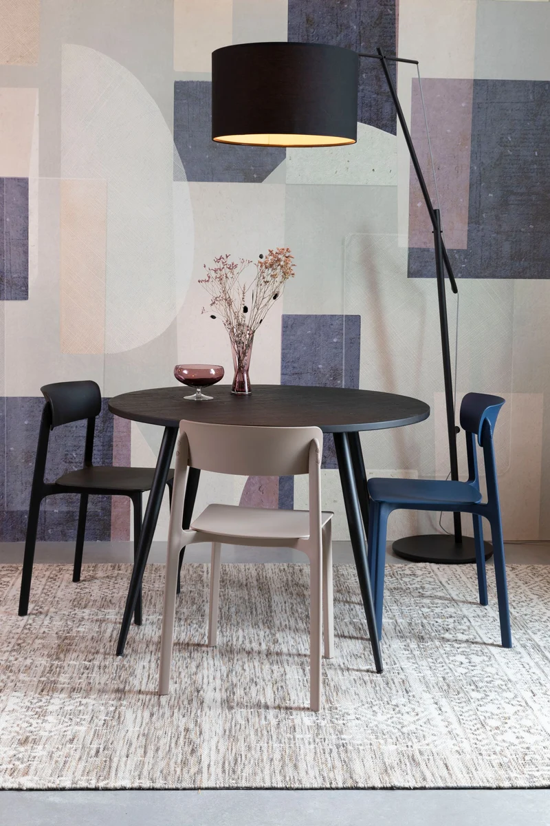 Esszimmerstuhl Clive im 4er-Set aus Kunststoff, Hellbraun fürs Zimmer