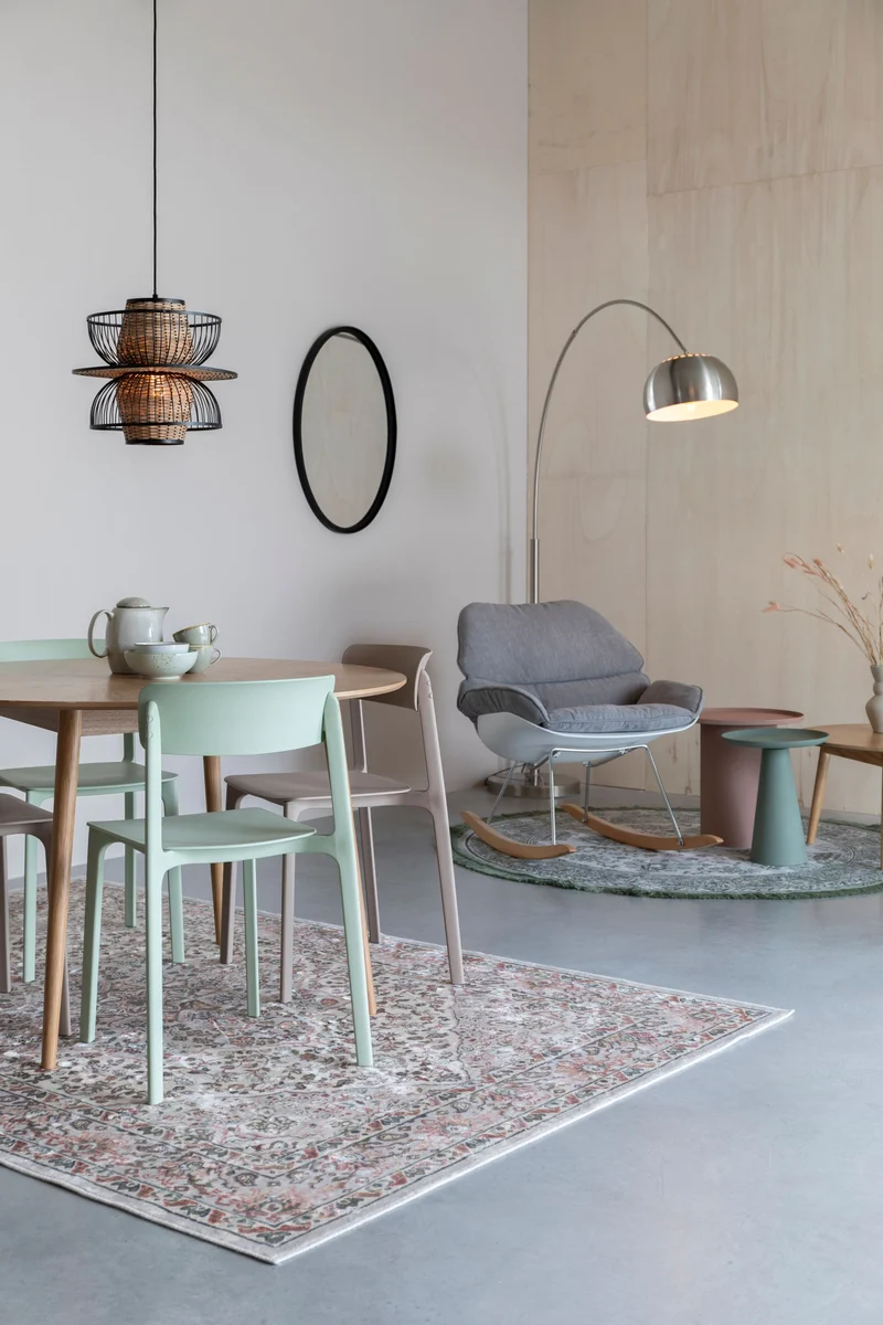 Esszimmerstuhl Clive im 4er-Set aus Kunststoff, Hellbraun fürs Zimmer