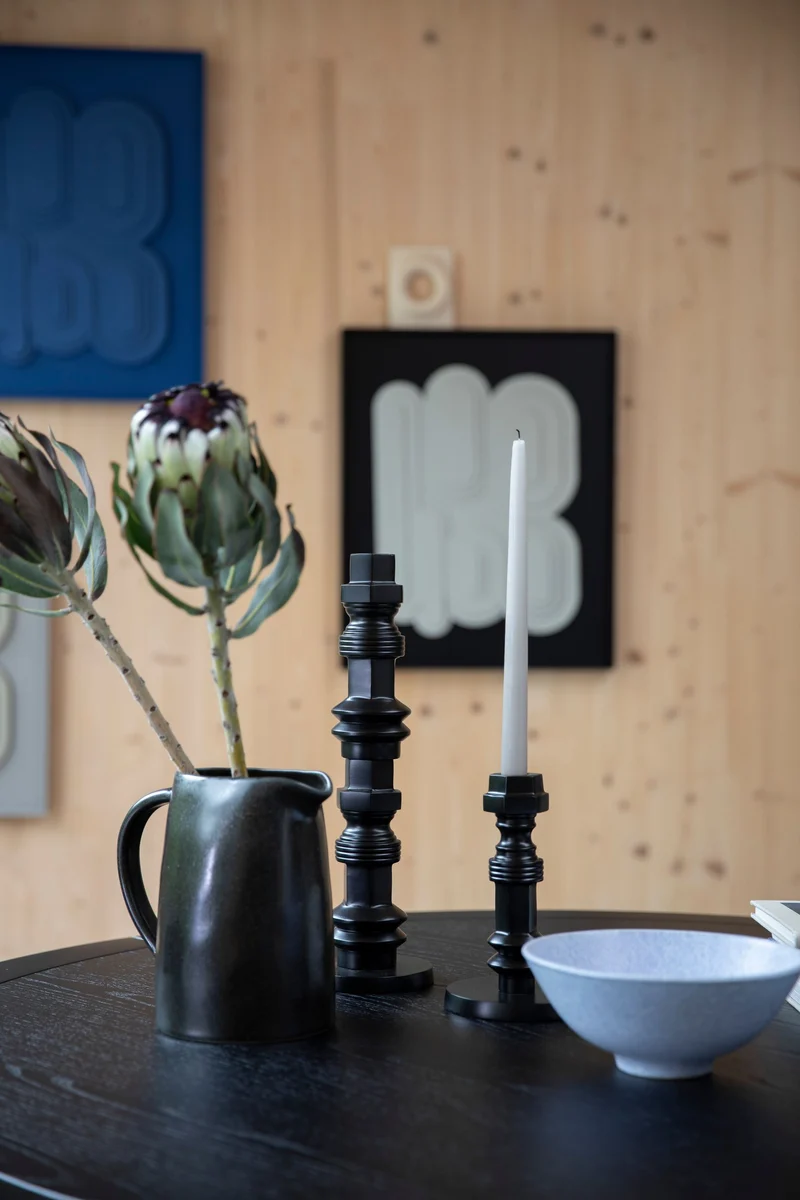 Wandbild August Black And White von Zuiver aus Gips mit Holzrahmen