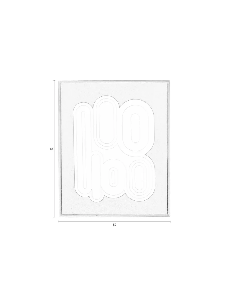 Wandbild August Black And White von Zuiver aus Gips mit Holzrahmen