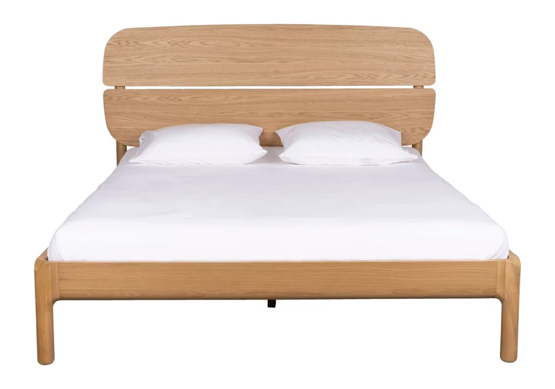 Bett Storm 180 aus Eichenholz von Zuiver für das Schlafzimmer