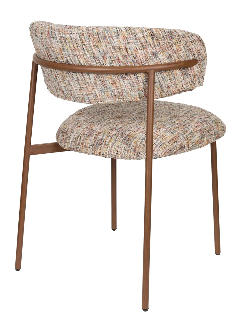 Esszimmerstuhl Claes im 2er-Set, Multicolour mit Metallgestell