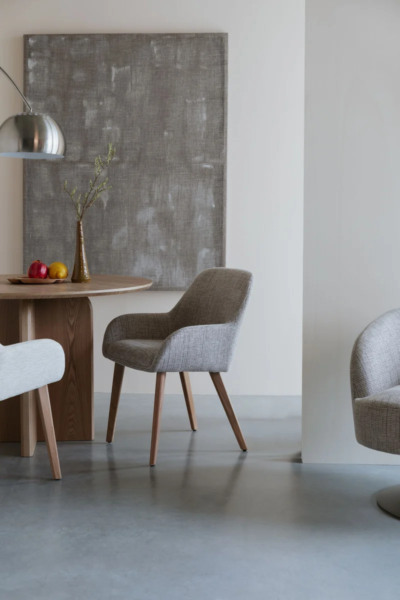 Esszimmerstuhl Loua im 2er-Set, Off-White mit Polsterschale