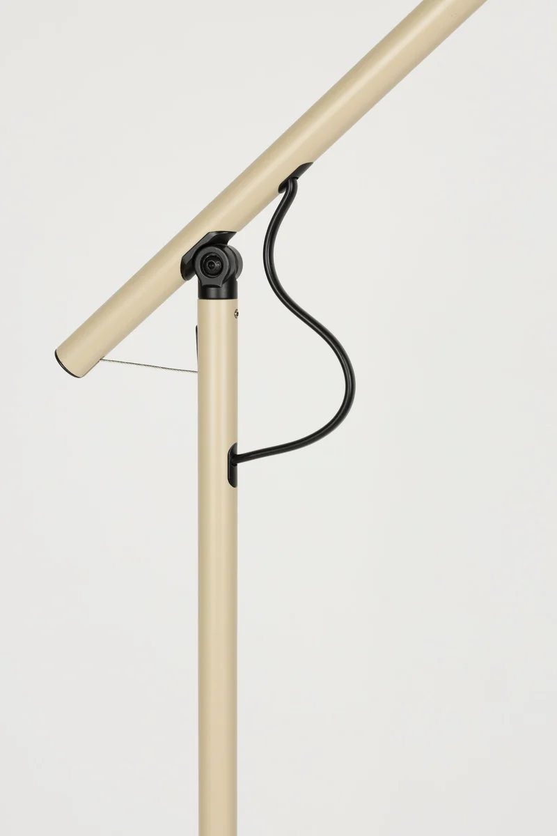 Stehlampe Aero Beige, verstellbar aus Metall mit GU10-Fassung