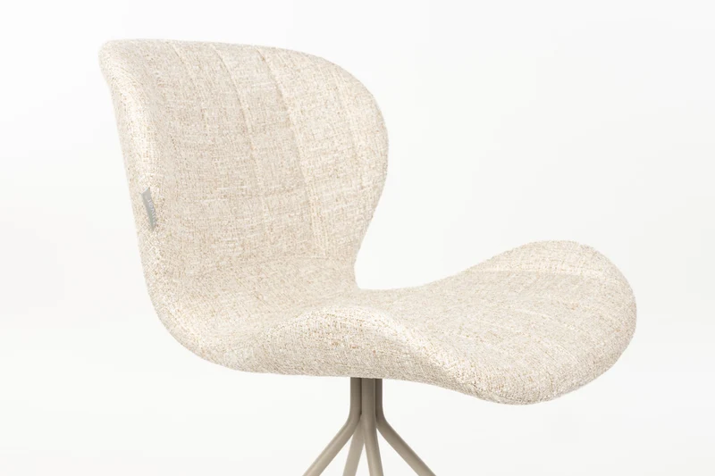 Esszimmerstuhl OMG 2er-Set, Beige mit Polsterbezug von Zuiver