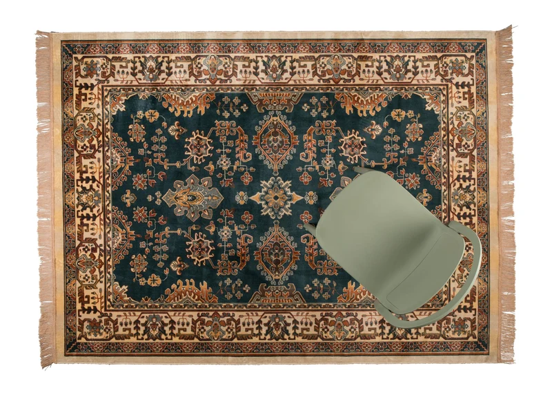 Teppich Raz 160x230 cm in Camel mit Fransen aus Viskose für Wohnzimmer