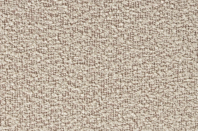 Sofa Noxx 2,5-Sitzer Beige mit weichem Teddy-Stoff-Bezug