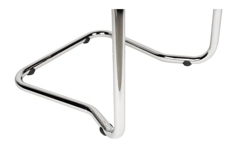 Sessel Ridge Deco Symbols 2er-Set, Rot mit verchromtem Metallgestell