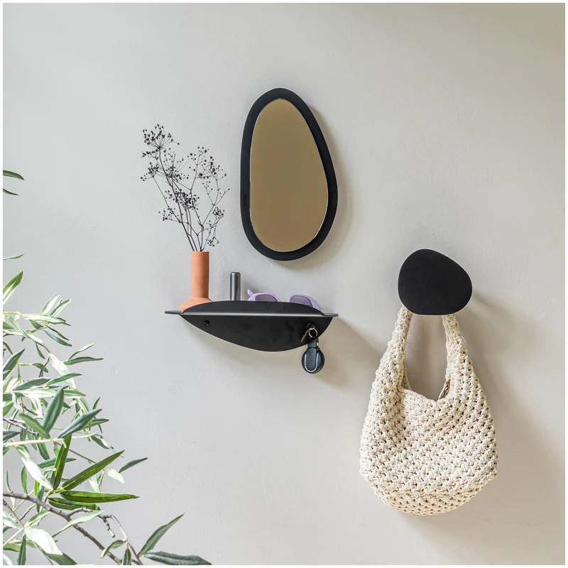 PIPA Top Spiegel: Stahl, Schwarz oder Champagner Design von Spinder