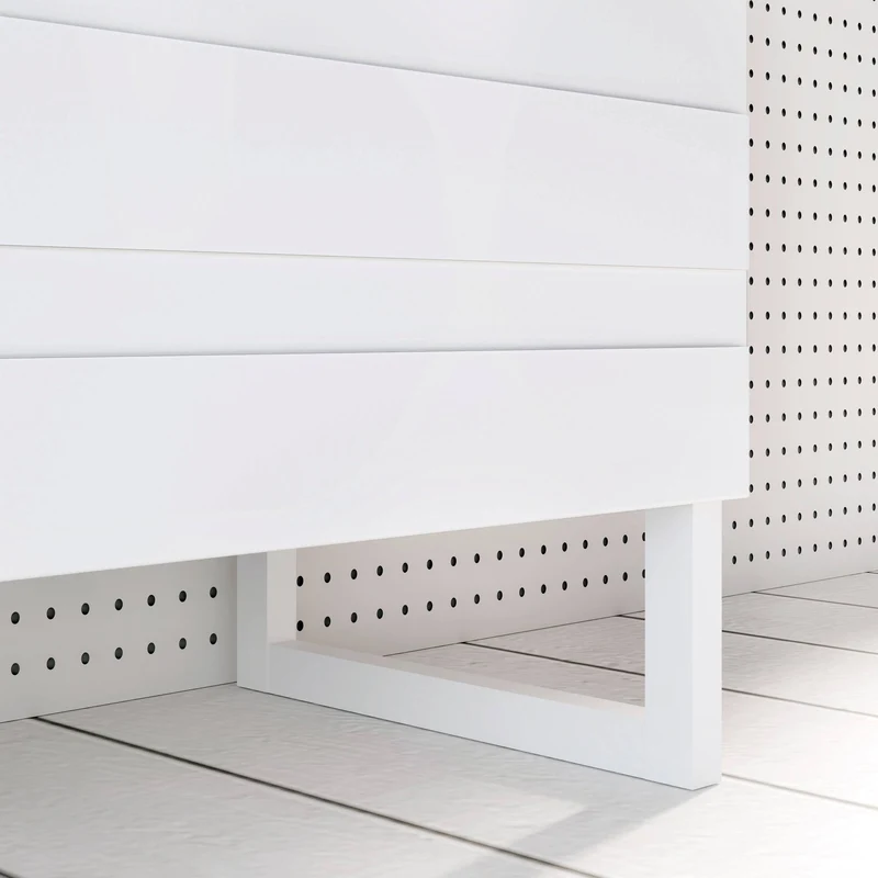 Highboard BRETANIA mit 4 Türen Weiß oder Salbei von Forte