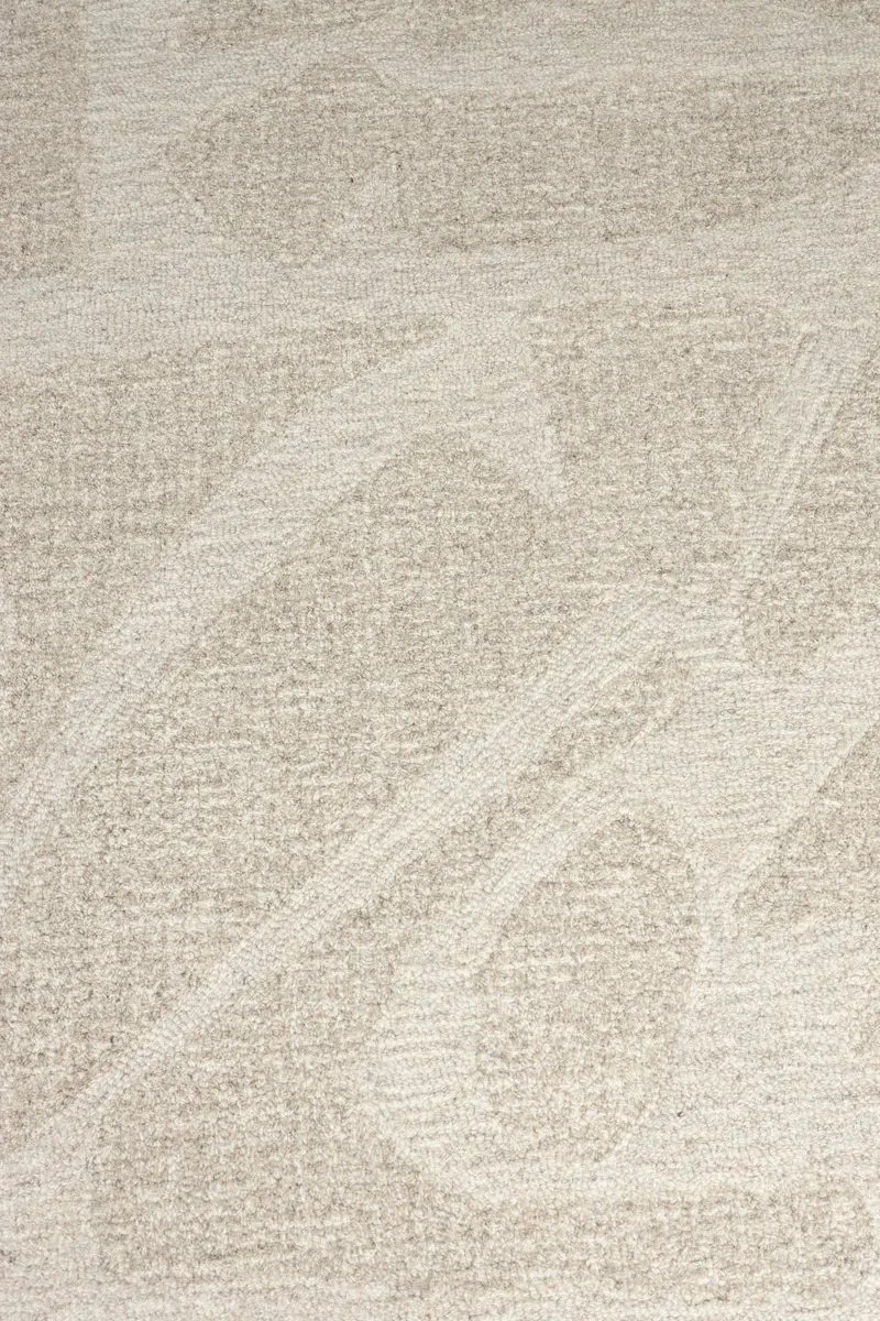 Teppich Forms 160x230 cm aus 100% Wolle in Weiß von Zuiver