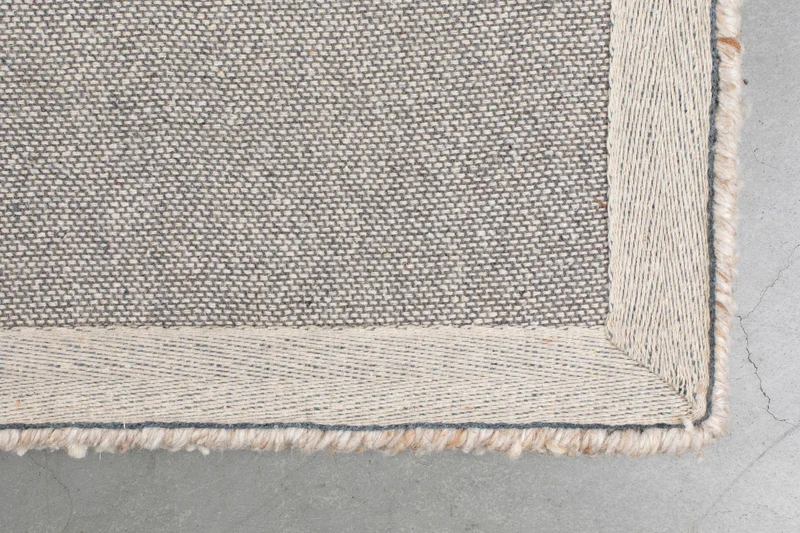 Teppich Hills 200x300, Beige mit Wollflor, handgewebt fürs Wohnzimmer