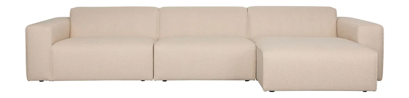 Sofa Milka 4,5-Sitzer mit Chaiselongue in Sand von Zuiver